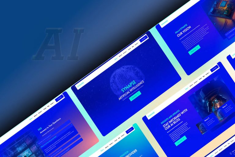 طراحی قالب سایت با هوش مصنوعی و مزایای آن در فرآیند طراحی وب